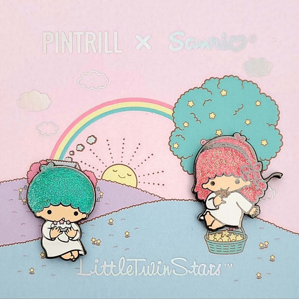 ⚡RARE⚡ PINTRILL x SANRIO Little Twin Stars Pin Set *BRAND NEW* LIMITED EDITION